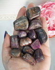 Ruby Stone Corundum Gem Natural Crystal Tumbled Stone | One Stone | Multiple Sizes - 1