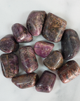 Ruby Stone Corundum Gem Natural Crystal Tumbled Stone | One Stone | Multiple Sizes