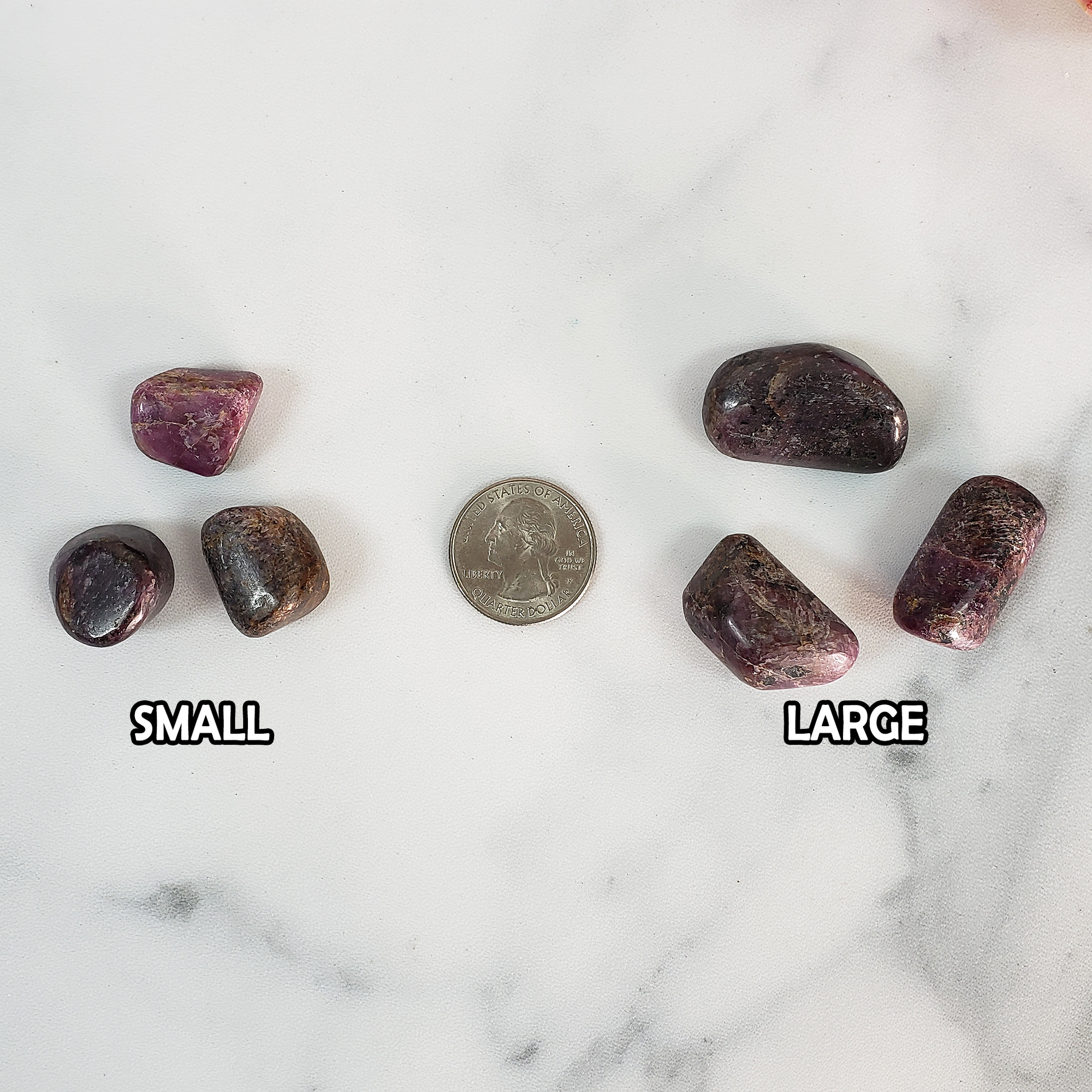 Ruby Stone Corundum Gem Natural Crystal Tumbled Stone | One Stone | Multiple Sizes - 2