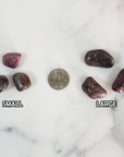 Ruby Stone Corundum Gem Natural Crystal Tumbled Stone | One Stone | Multiple Sizes - 2