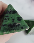 Ruby Zoisite Stone Natural Gemstone Crystal Pyramid | 30-35mm - 1