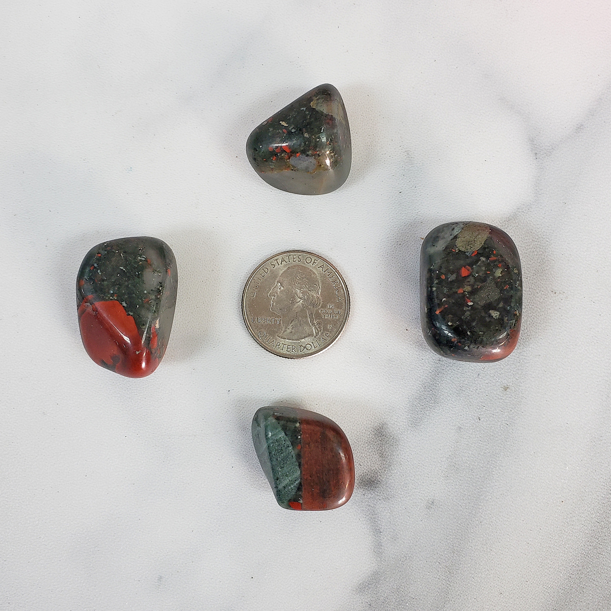 Seftonite Bloodstone Crystal Natural Gemstone Tumbled Stone | One Stone - 3