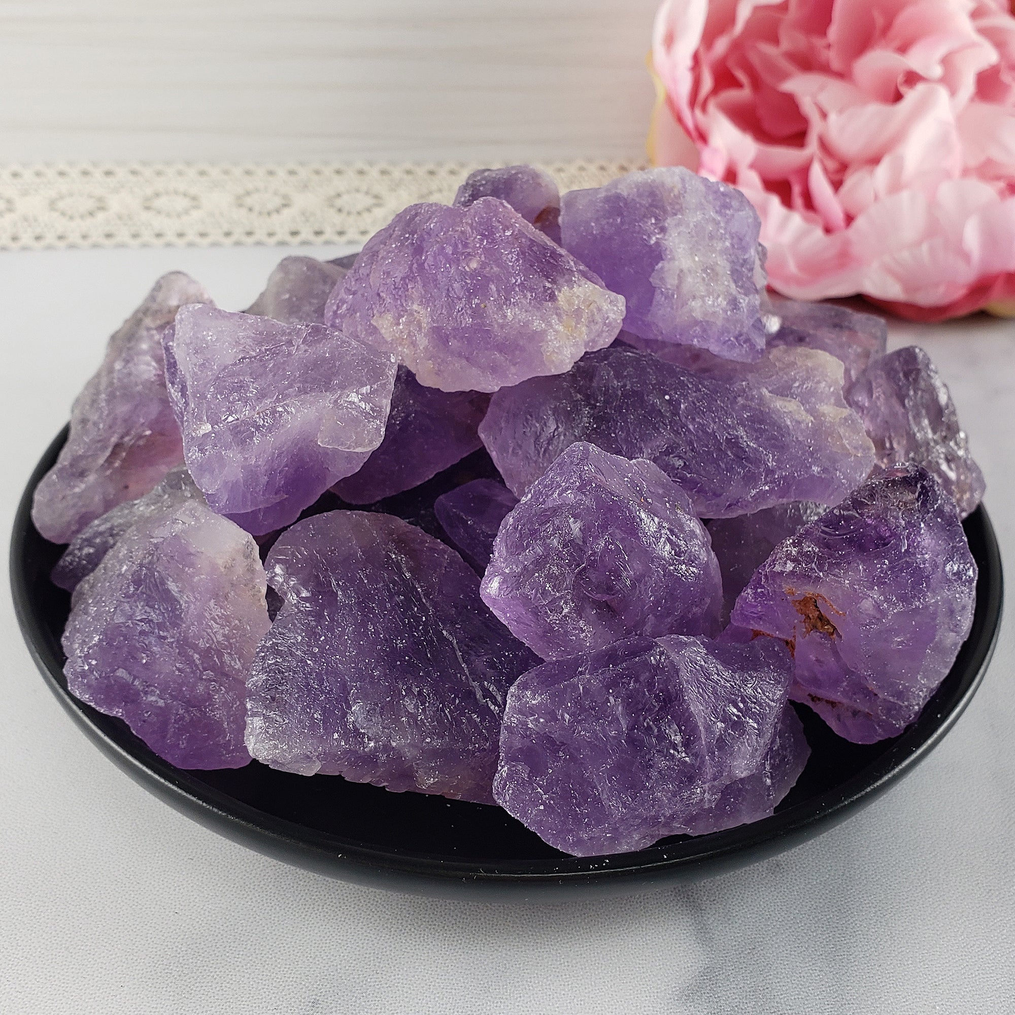 Raw Amethyst Crystal Natural Rough Gemstone Chunk | Small | Crown Chakra Crystals