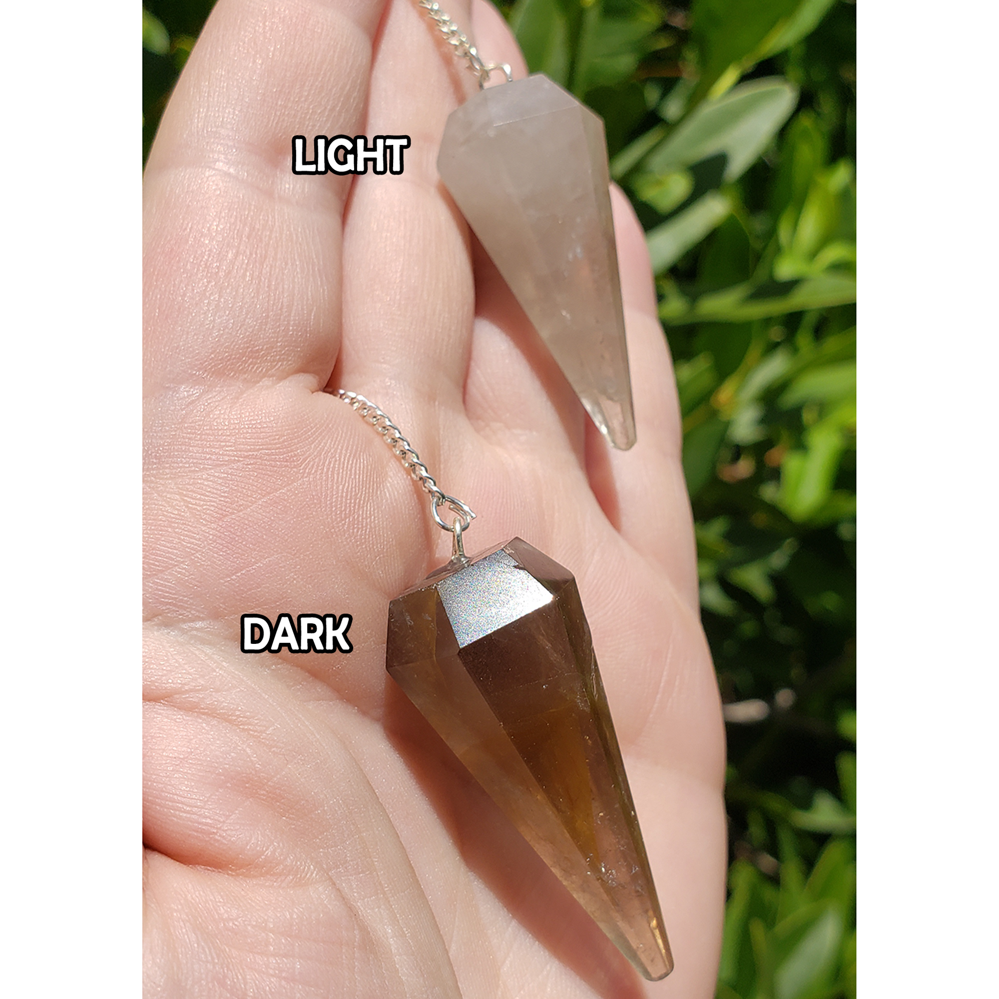 Smoky Quartz Crystal Natural Gemstone Crystal Pendulum | Spiritual Tool - 4