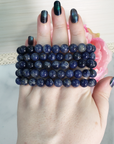 Blue Sodalite Crystal Natural Gemstone 7-8mm Beaded Bracelet - 2