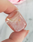 Strawberry Obsidian Crystal Cherry Quartz Manmade Tumbled Stone | One Stone - 8