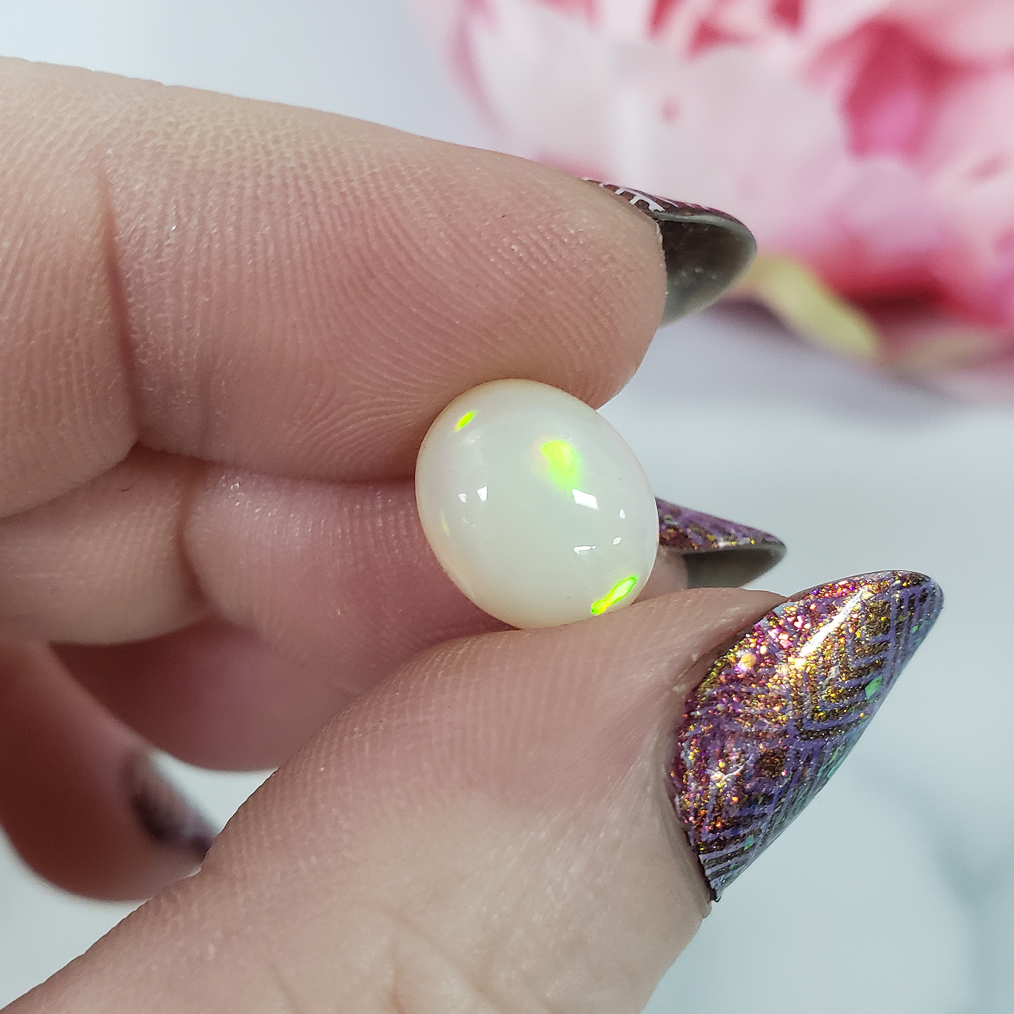 Unique 2.4 Carat Ethiopian Opal Stone Cabochon Natural Gem | Treasure - 4