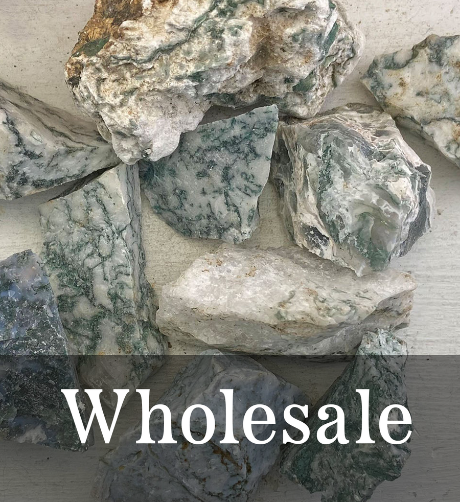 WHOLESALE BULK LOT - Tree Agate Natural Raw Rough Gemstone - 10 Stones