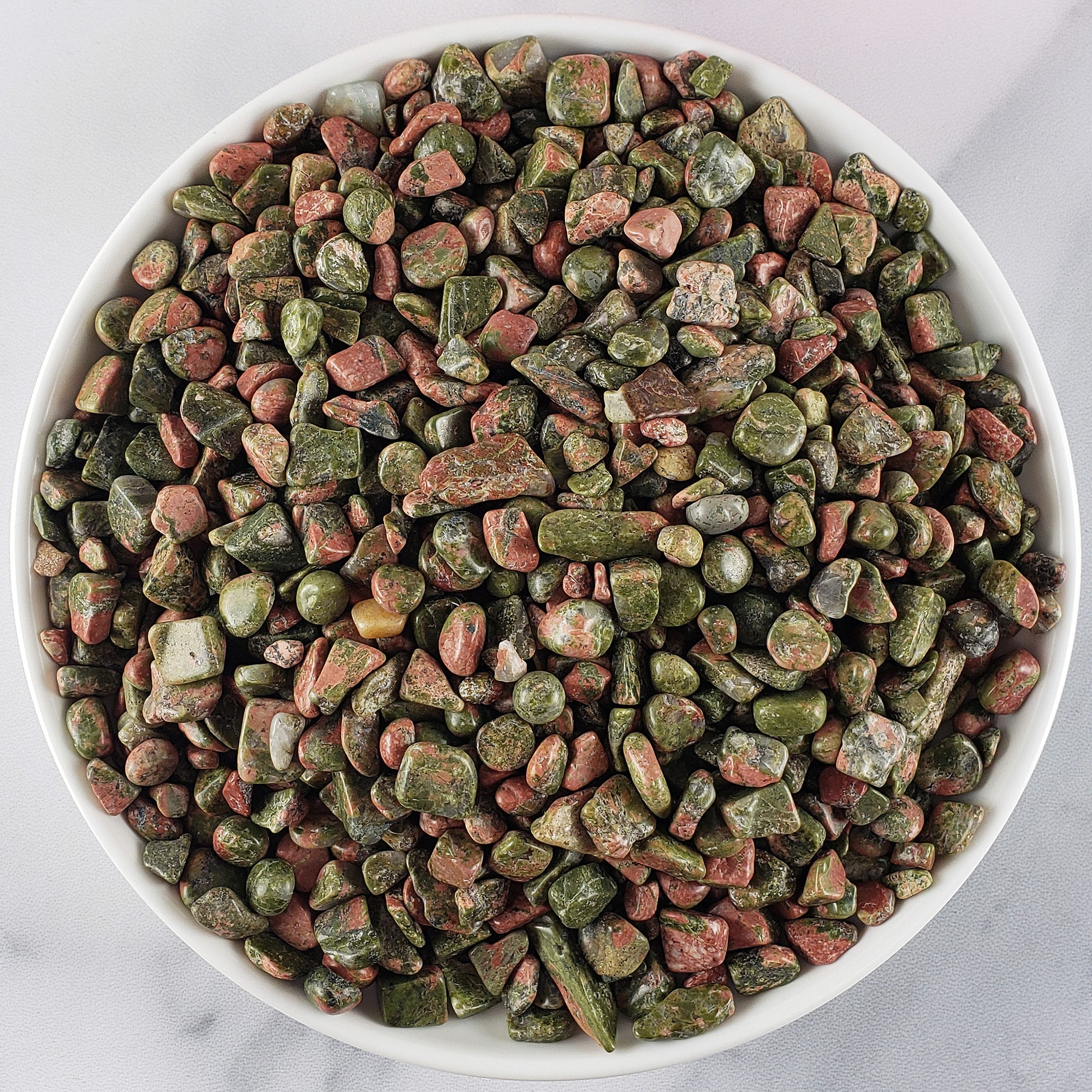 Unakite Stone Natural Gemstone Crystal Chips By the Ounce | Mini Crystals for Spell Jars