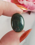 Unique Bloodstone Crystal Oval Gemstone Natural Stone Cabochon | 18mm