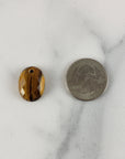 Unique 12.5 Carat Drilled Faceted Tigers Eye Crystal Cabochon Natural High Quality Gemstone | 20mm - 3