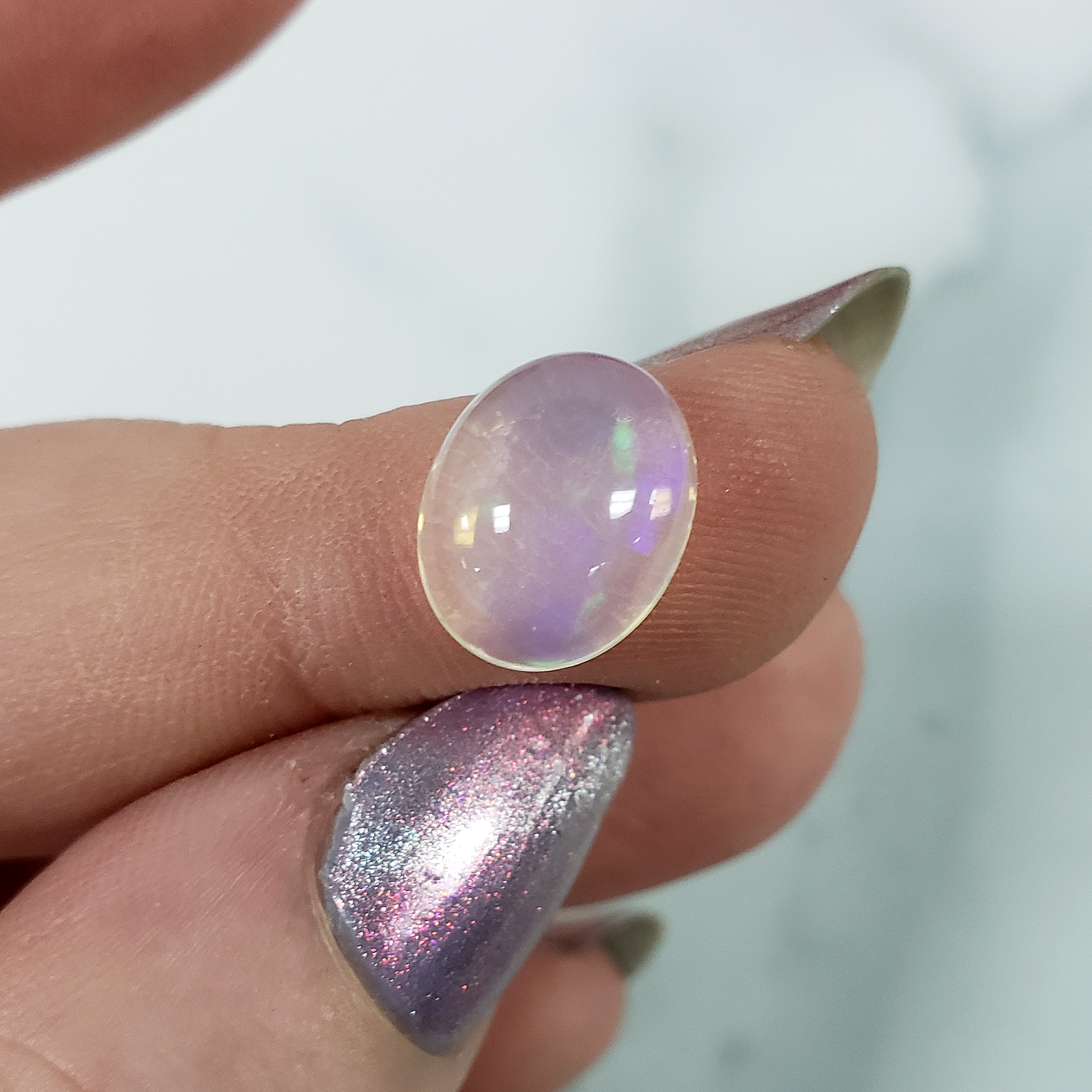 Unique 2.4 Carat Ethiopian Opal Stone Cabochon Natural Gem | Cherish - 4