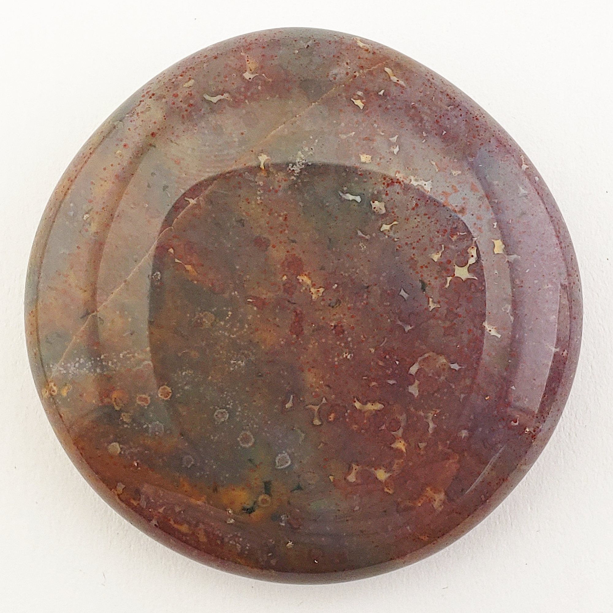 Unique Fancy Jasper Crystal Palm Stone Natural Gemstone Worry Stone Meditation Tool - 2