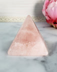 Unique Rose Quartz Natural Gemstone Crystal Pyramid | 2 Inch Base | Affection - 4