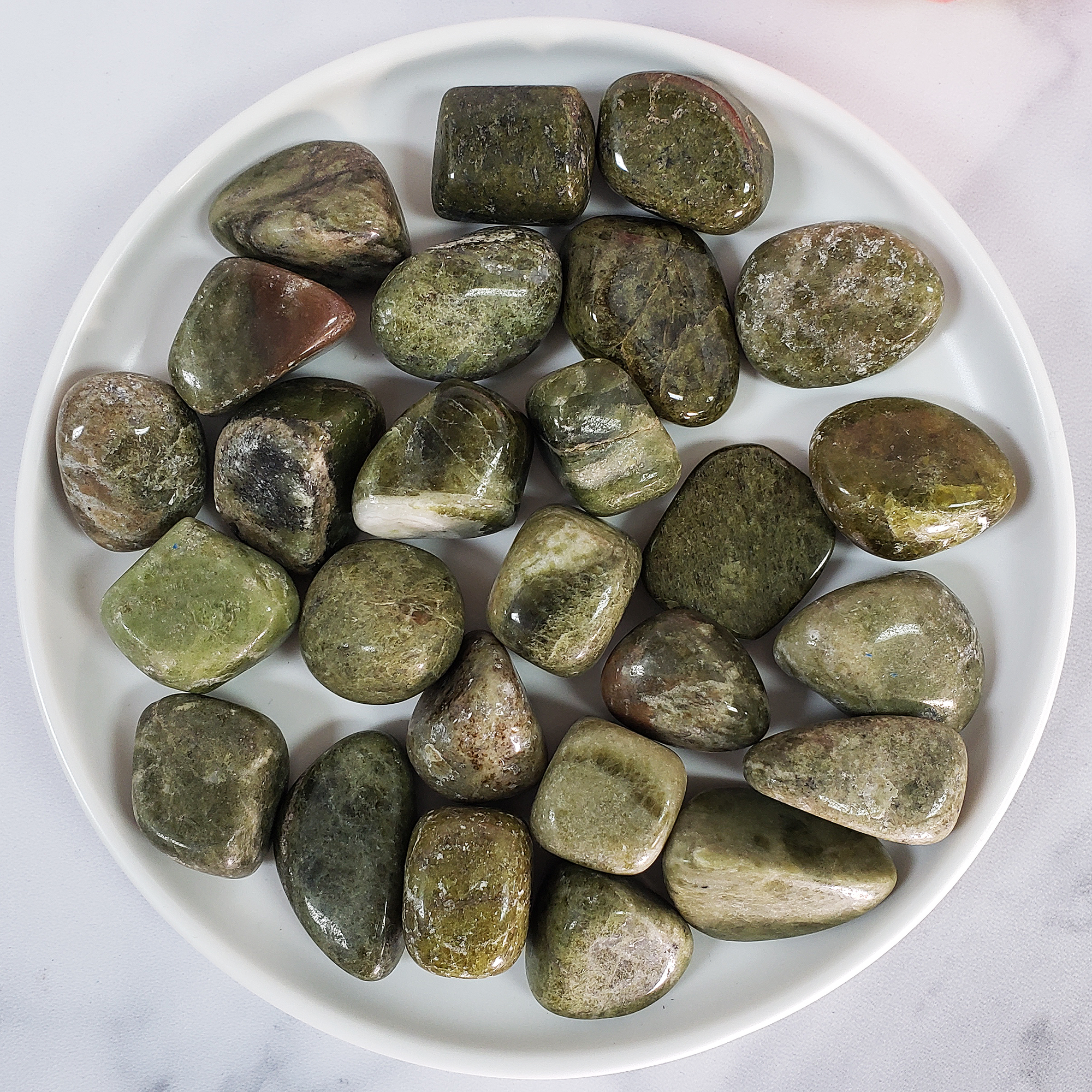 Vesuvianite Idocrase Gemstone Natural Crystal Tumbled Stones | One Stone - 2