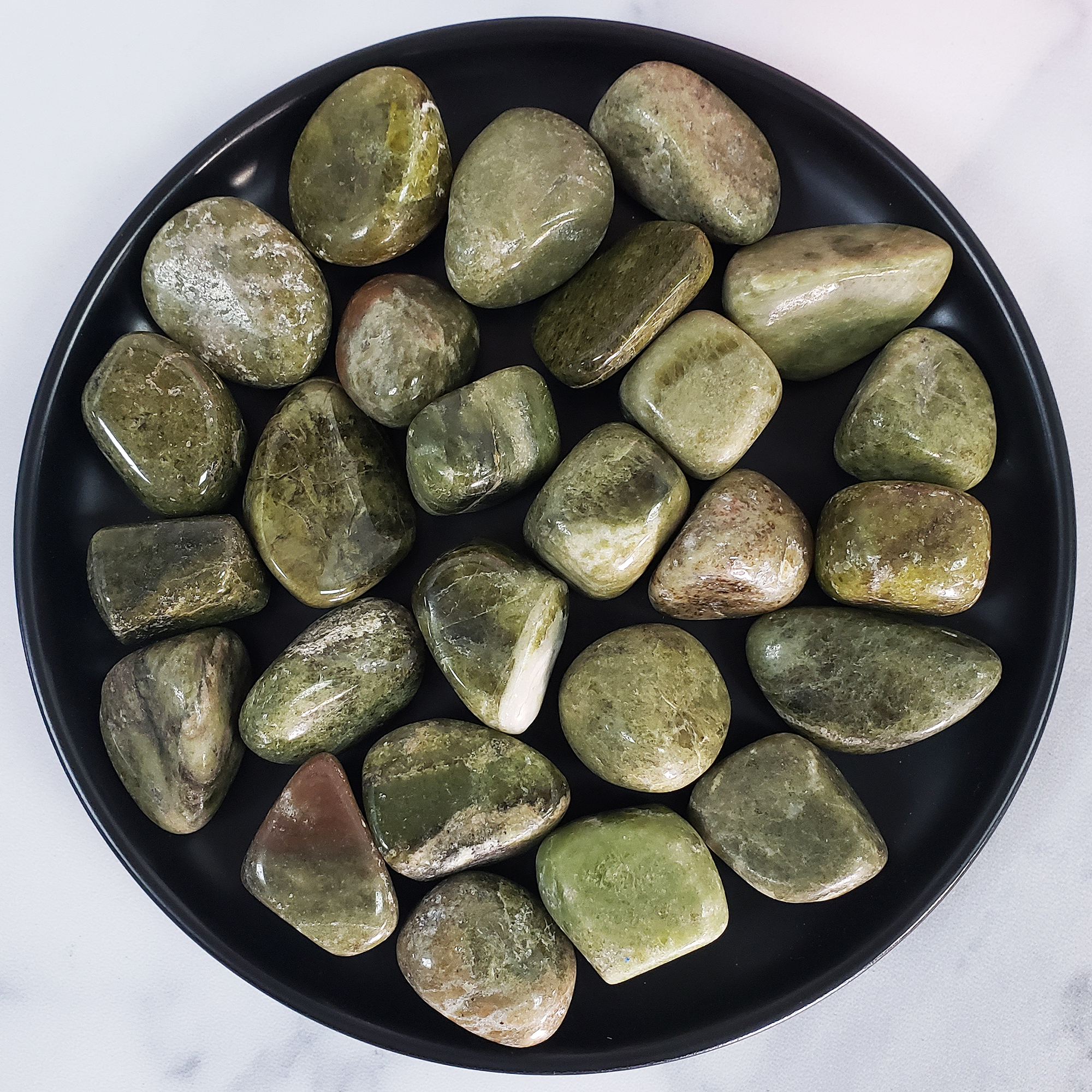 Vesuvianite Idocrase Gemstone Natural Crystal Tumbled Stones | One Stone