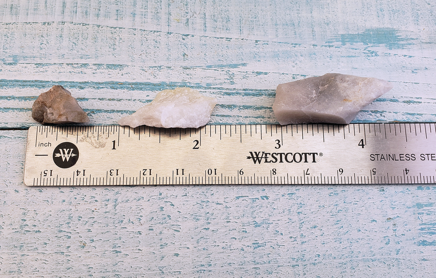 Chalcedony Raw Rough Natural Gemstone - Size Comparison
