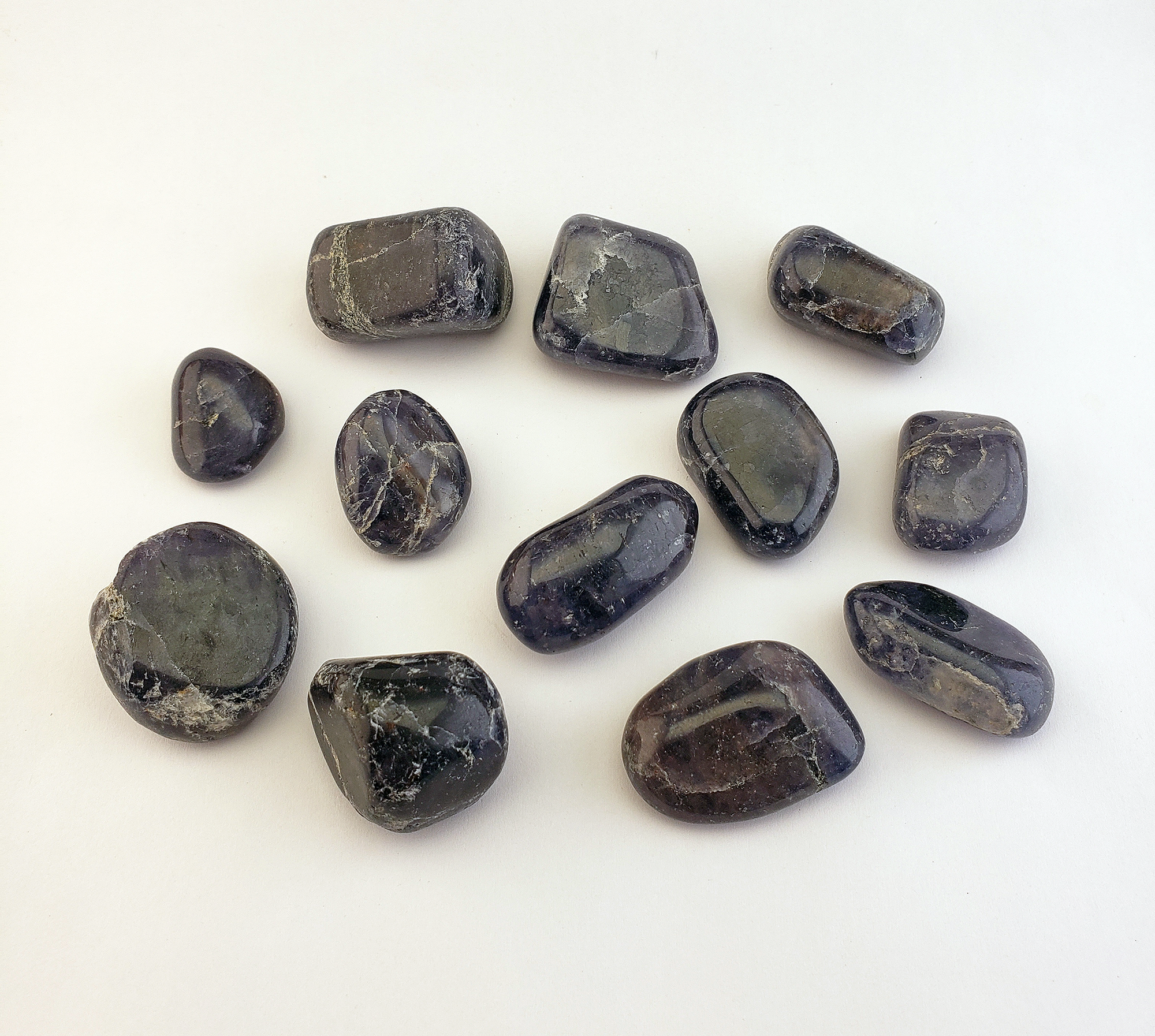 Iolite Natural Tumbled Gemstone - One Stone or Bulk Wholesale Lots - Natural Gemstones