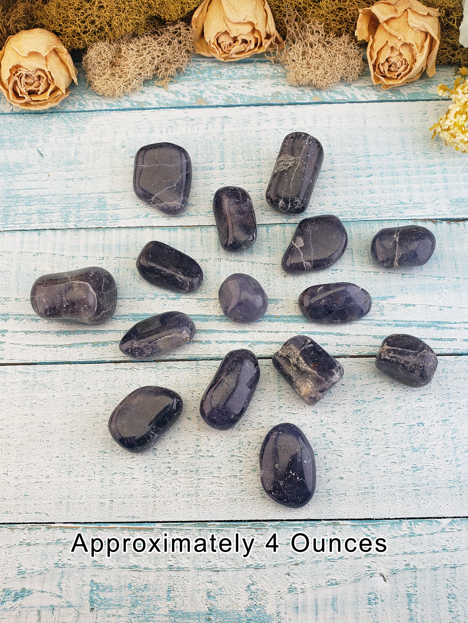 Iolite Natural Tumbled Gemstone - One Stone or Bulk Wholesale Lots - 4 Ounces