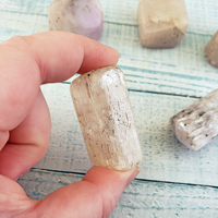 Kunzite Natural Tumbled Gemstone - Jumbo One Stone - Natural Crystals Polished Stones