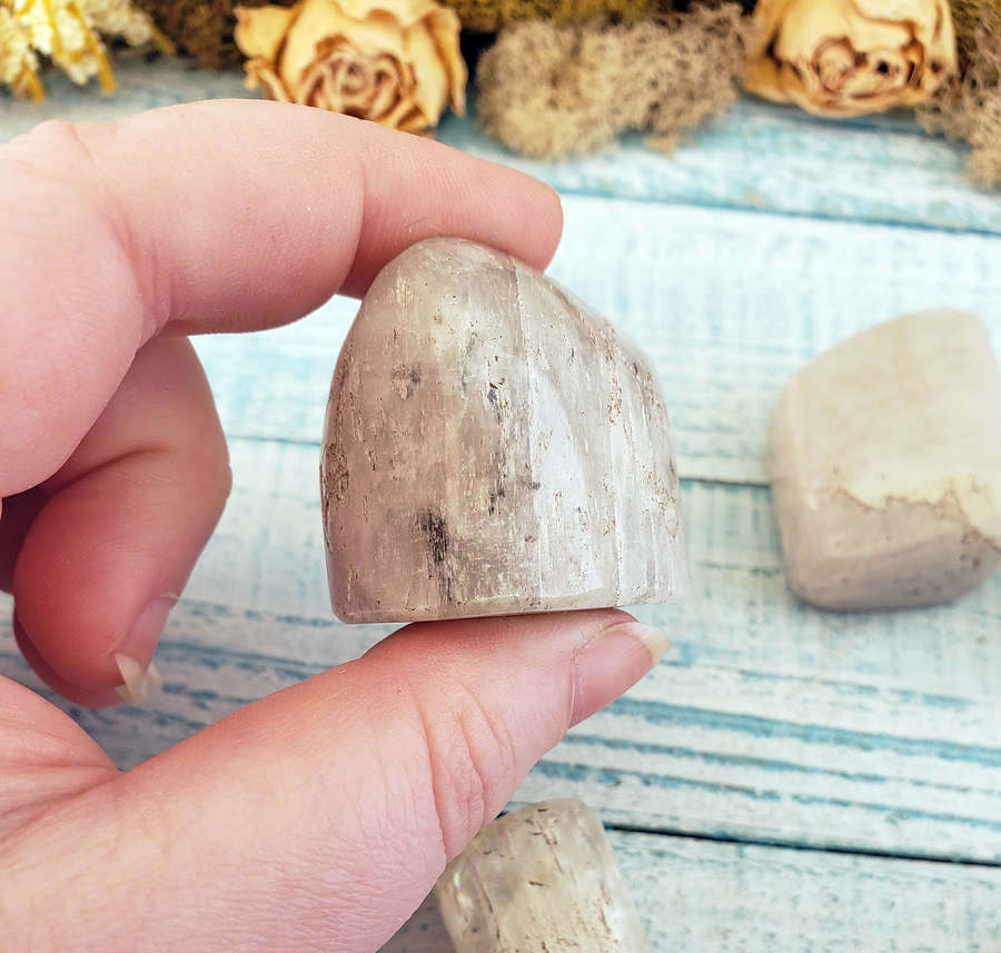 Kunzite Natural Tumbled Gemstone - Jumbo One Stone - Natural Crystals - Perfect for Meditation
