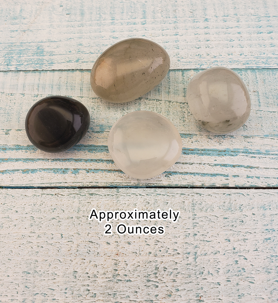 Chlorite Included Quartz Polished Tumbled Gemstone - One Stone - 2 Ounces