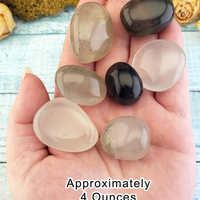 Chlorite Included Quartz Polished Tumbled Gemstone - One Stone - 4 Ounces in Hand