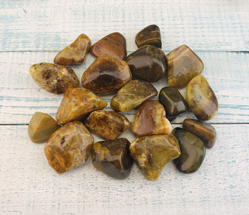 Green Opal Natural Tumbled Gemstone - Freeform One Stone