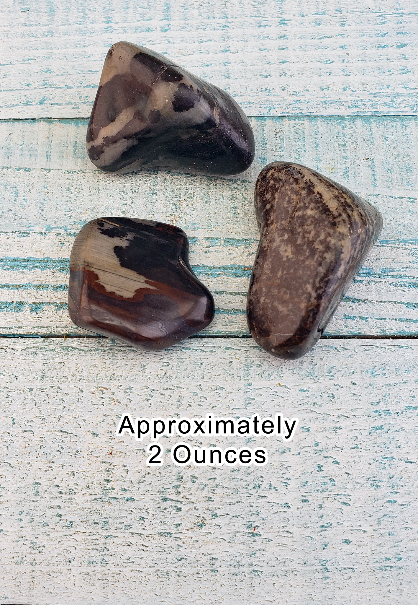 Nguni Jasper Tumbled Gemstone - One Stone or Bulk Wholesale Lots - 2 Ounces