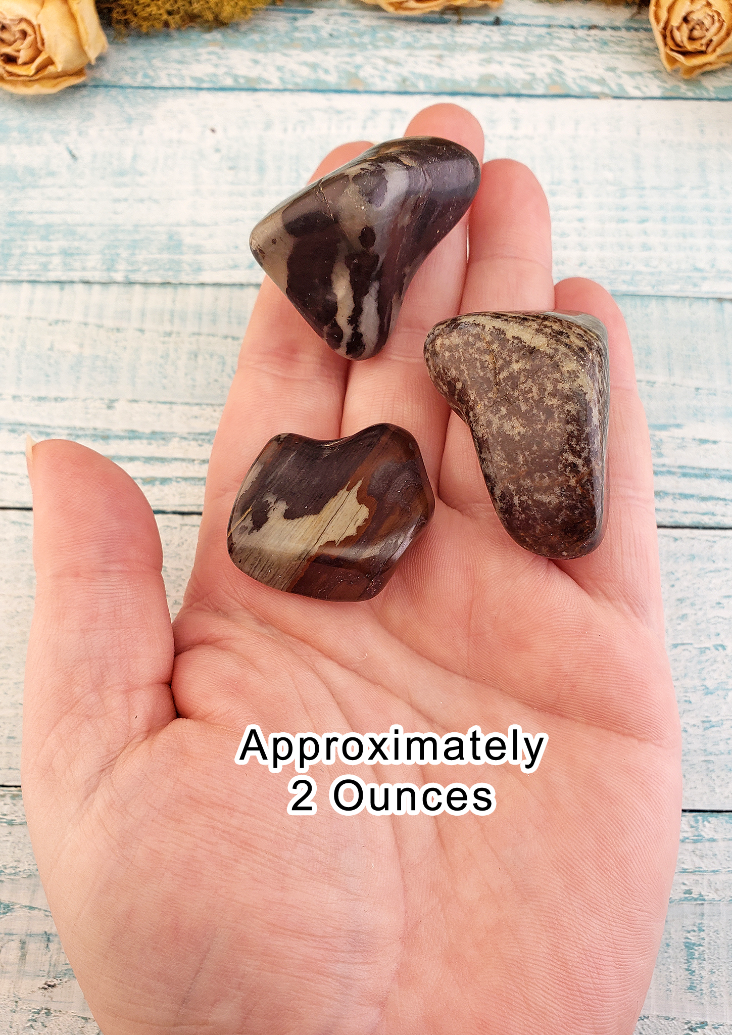 Nguni Jasper Tumbled Gemstone - One Stone or Bulk Wholesale Lots - 2 Ounces in Hand