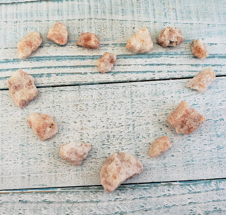 Raw Mini Sunstone Gemstone - Multi Stone or Bulk Wholesale Lots - Heart of Stones