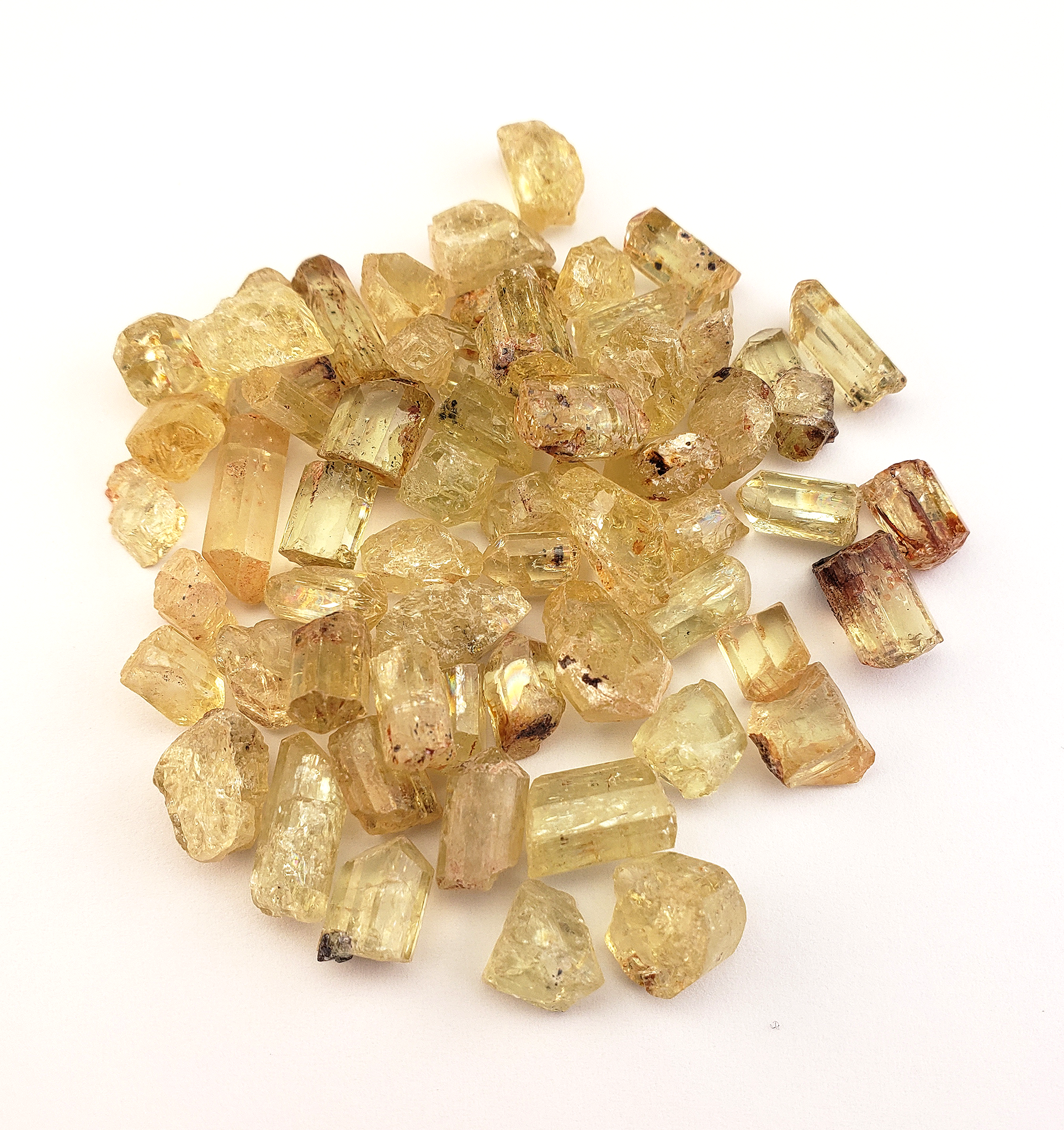 Gold Yellow Apatite Raw MINI Gemstone - One Stone or Bulk Wholesale Lots - Natural Crystals