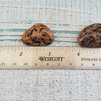 Orthoclase Feldspar Granite Tumbled Gemstone - One Stone or Bulk Wholesale - Size Comparison