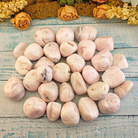 Pink Mangano Calcite Tumbled Gemstone - One Stone or Bulk Wholesale