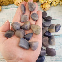 Blue Quartz Tumbled Gemstone - Small One Stone or Bulk Wholesale Lots - Handful