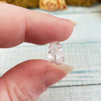 Herkimer Diamond Quartz Natural Crystal - Small One Stone - Extreme Close Up