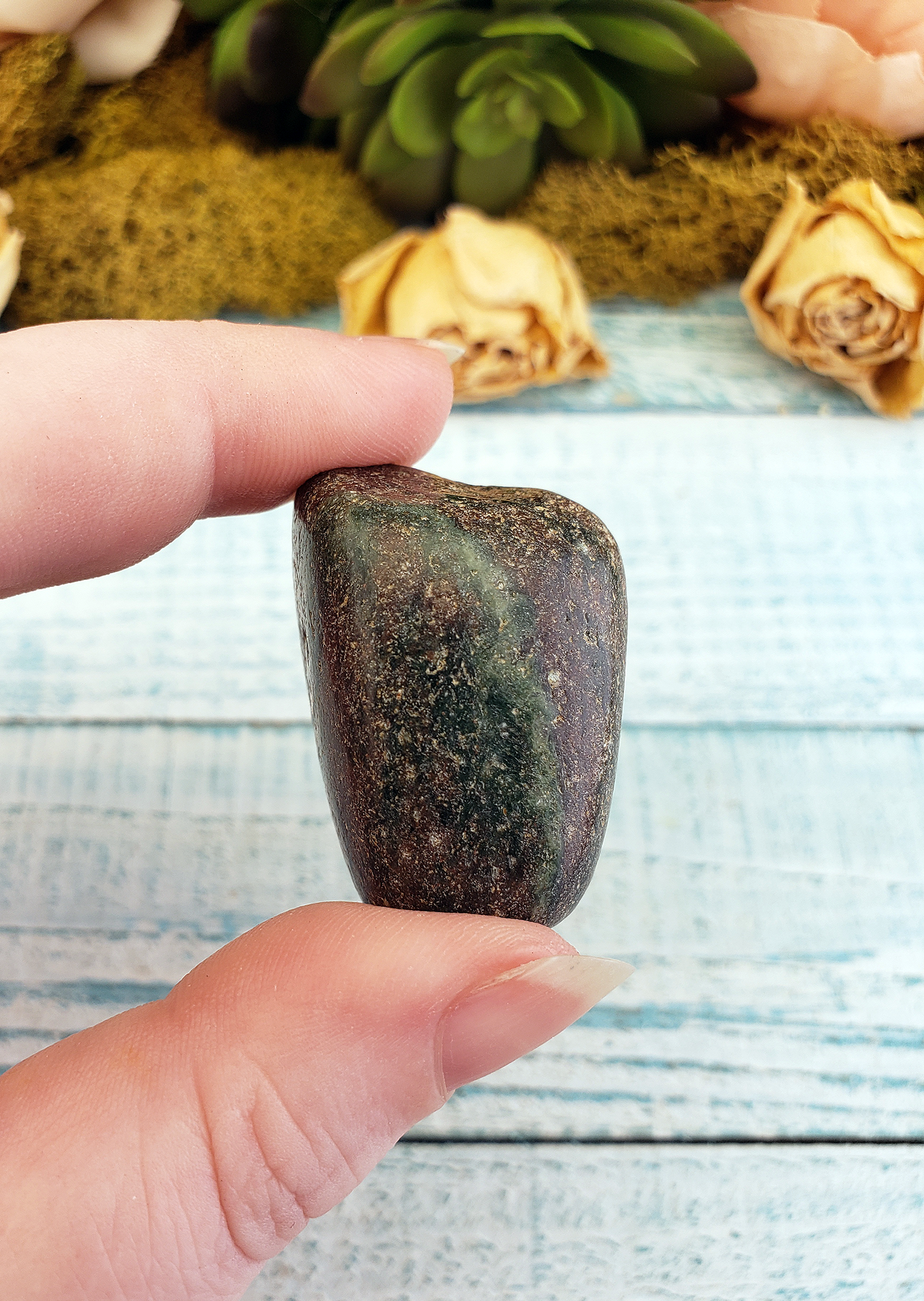 Pyrope Garnet Tumbled Gemstone - One Stone or Bulk Wholesale Lots - One Stone in Hand
