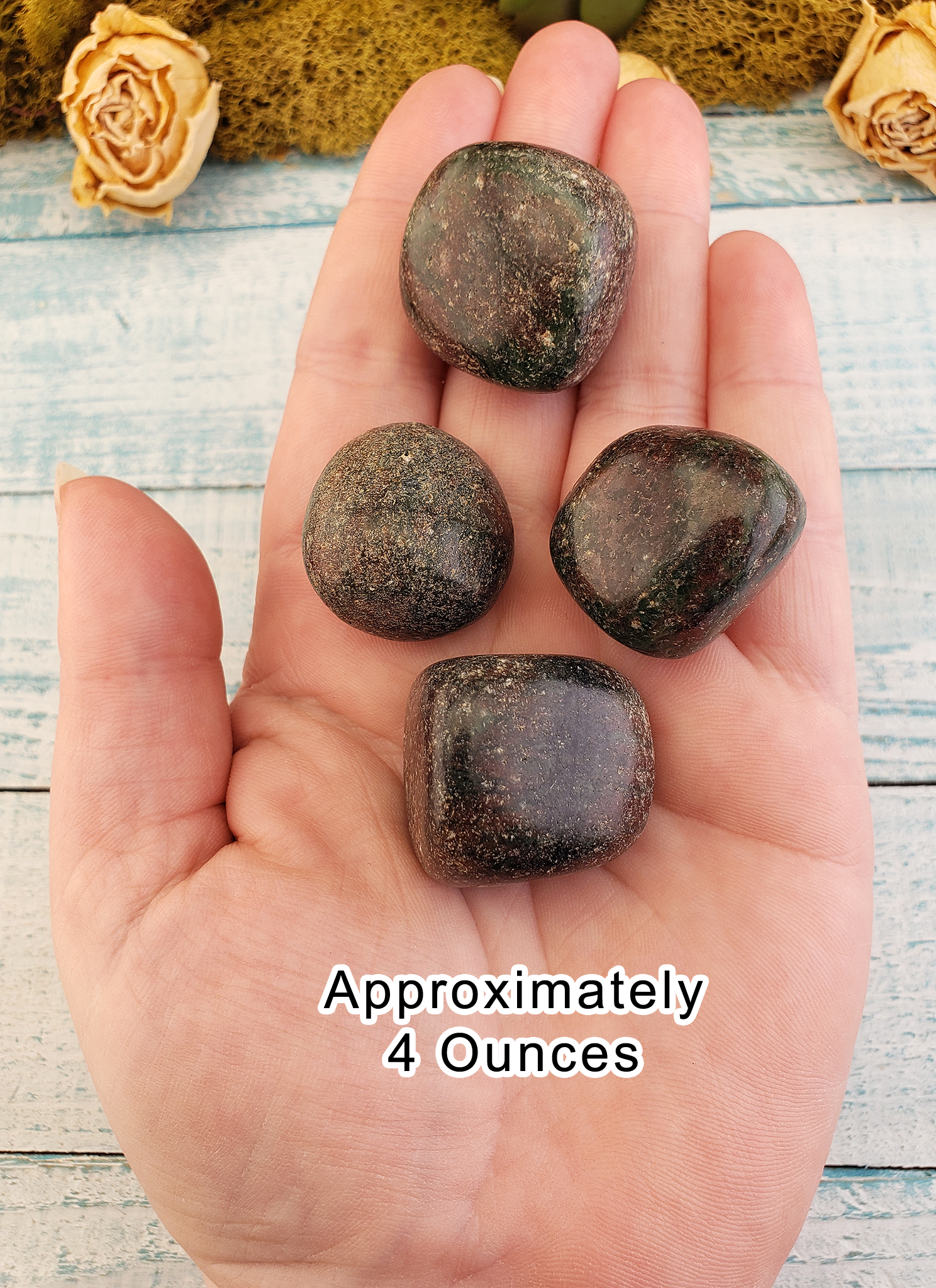 Pyrope Garnet Tumbled Gemstone - One Stone or Bulk Wholesale Lots - 4 Ounces in Hand