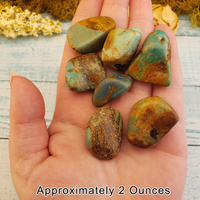 Natural Turquoise Tumbled Gemstone - One Stone or Bulk Wholesale Lot - 2 Ounces