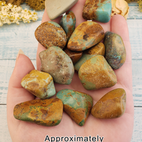 Natural Turquoise Tumbled Gemstone - One Stone or Bulk Wholesale Lot - 4 Ounces in Hand