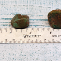 Natural Turquoise Tumbled Gemstone - One Stone or Bulk Wholesale Lot - Size Comparison
