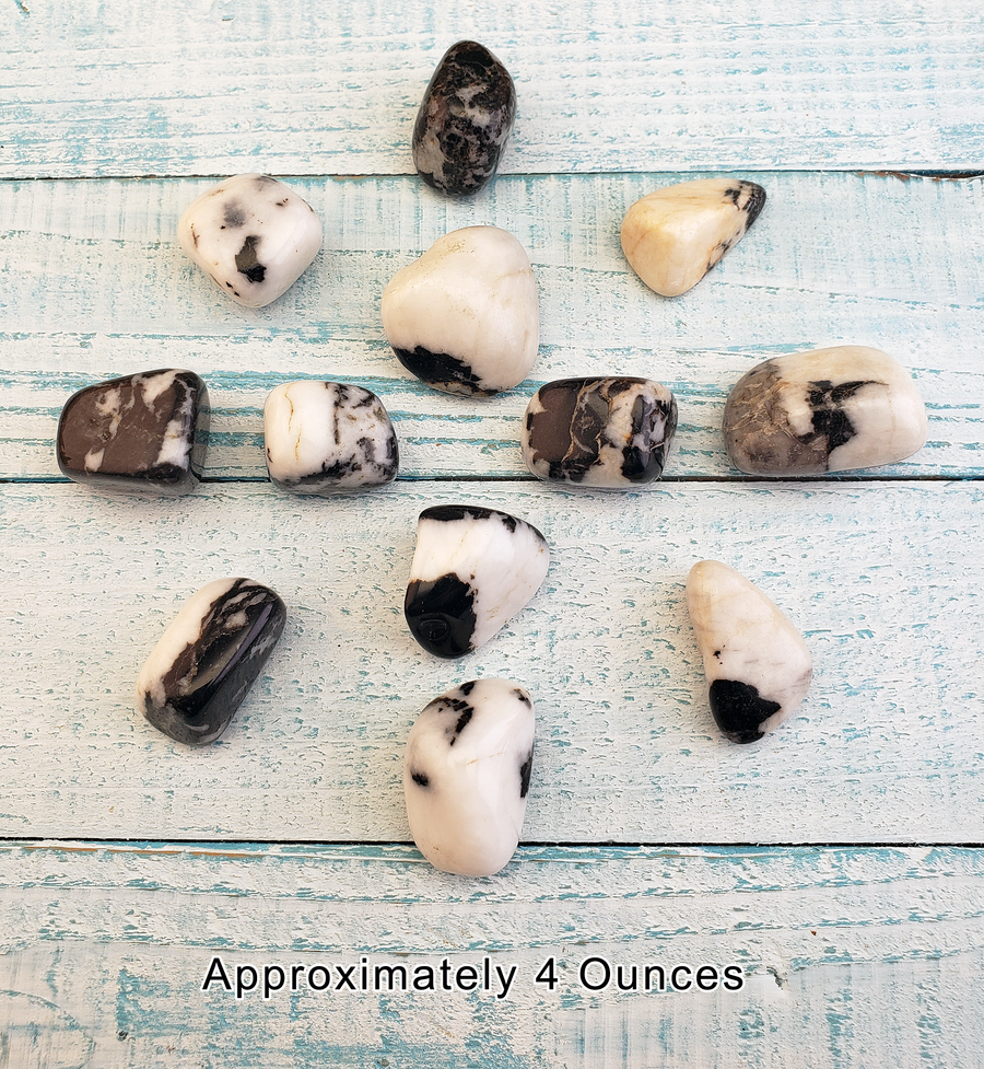Zebra Jasper Natural Tumbled Gemstone - Single Stone or Bulk Wholesale Lots - 4 Ounces
