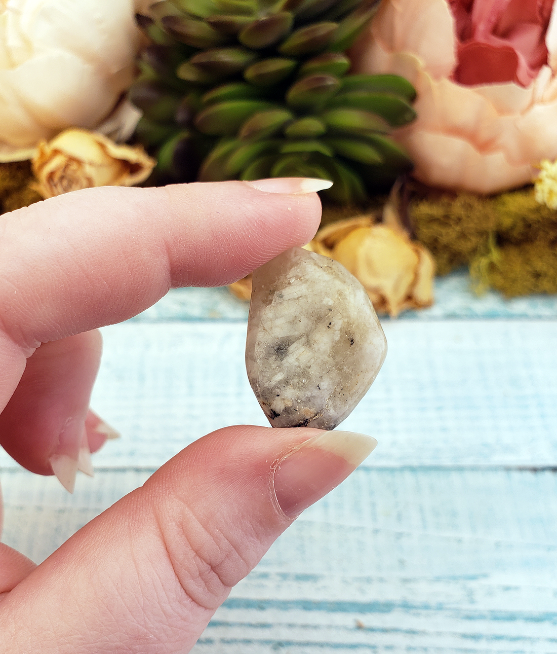 Cassiterite Tumbled Gemstone - One Stone or Bulk Wholesale Lots - Close Up