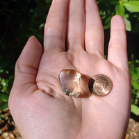 Smoky Quartz Tumbled Gemstone - One Stone or Bulk Wholesale Lots - Large Stone Compared to Penny Coin