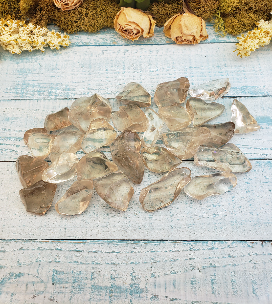 Smoky Quartz Tumbled Gemstone - One Stone or Bulk Wholesale Lots - Group on Board