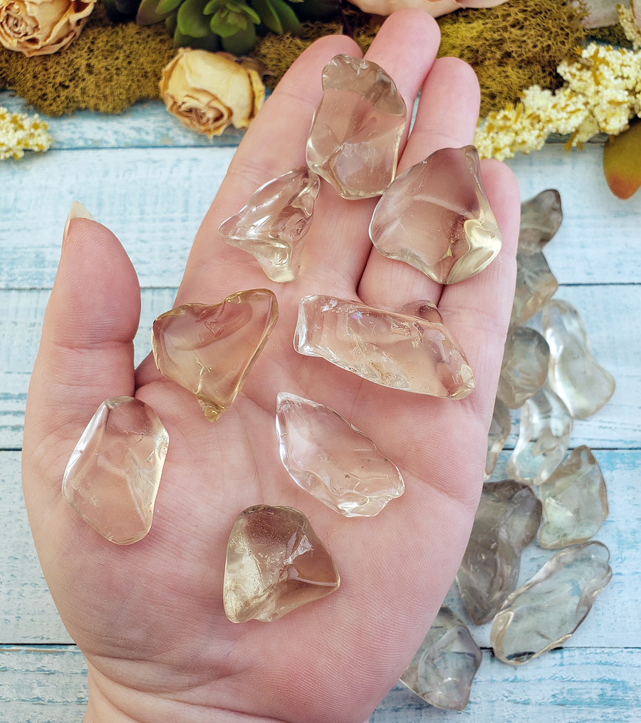 Smoky Quartz Tumbled Gemstone - One Stone or Bulk Wholesale Lots - Large