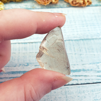 Smoky Quartz Tumbled Gemstone - One Stone or Bulk Wholesale Lots - One Stone Up Close in Hand