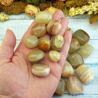 Green Marble Onyx Tumbled Gemstone - One Stone or Bulk Wholesale - In Hand
