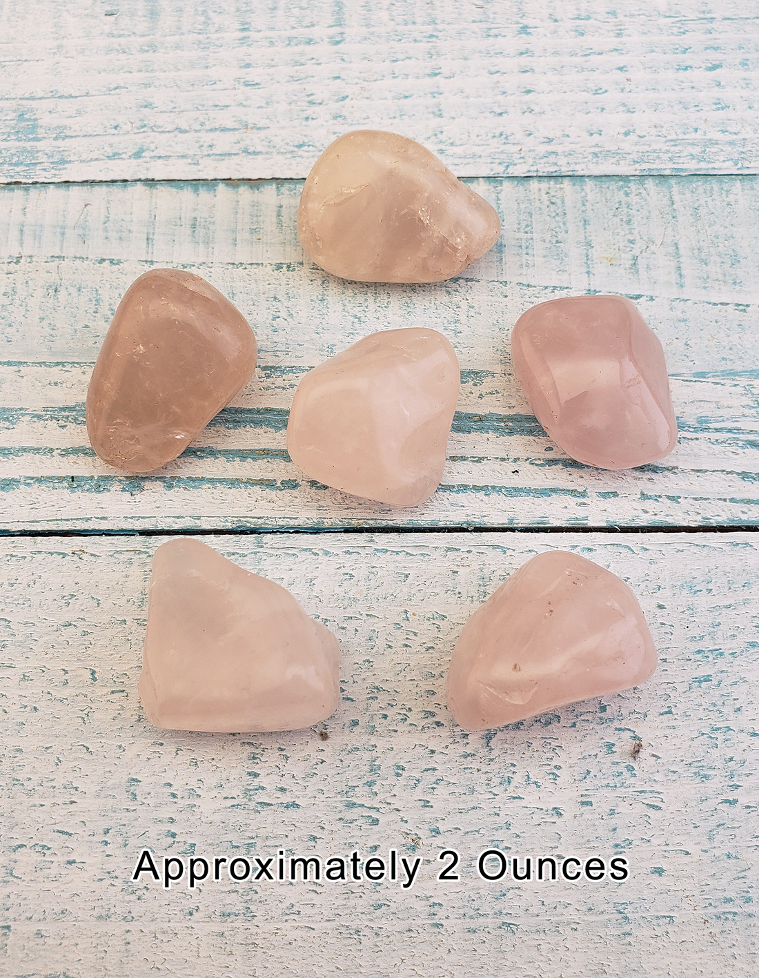 Rose Quartz Tumbled Gemstone - One Stone or Bulk Wholesale Lots - 2 Ounces