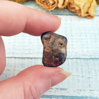 Sapphire Natural Tumbled Gemstone - One Stone Close Up